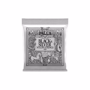 Set de Cuerdas Ernie Ball Nylon Black & Silver 2406