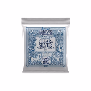 Set de Cuerdas Ernie Ball Nylon Clear & Silver 2403