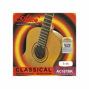 Cuerda Alice Black Nylon A107BK-H5 Pack x 10 Unidades